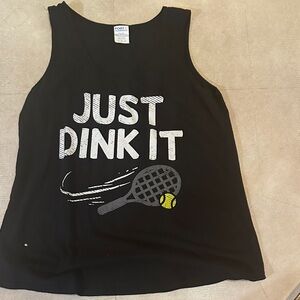 Port and Company Black Tank Top - Just Dink It